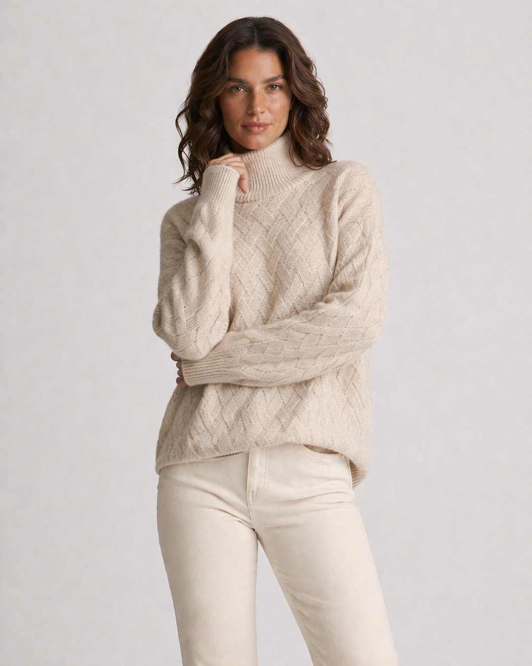 CILIEGIA™|MAGLIONE A COLLO ALTO AUTUNNALE