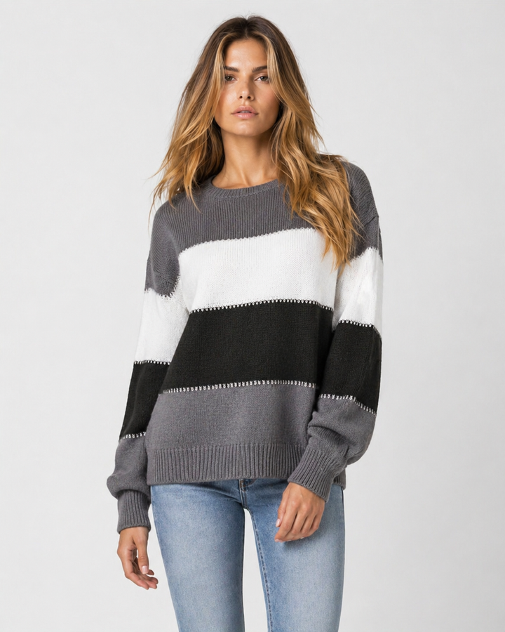 LIVIA™|MAGLIONE COLOR BLOCK