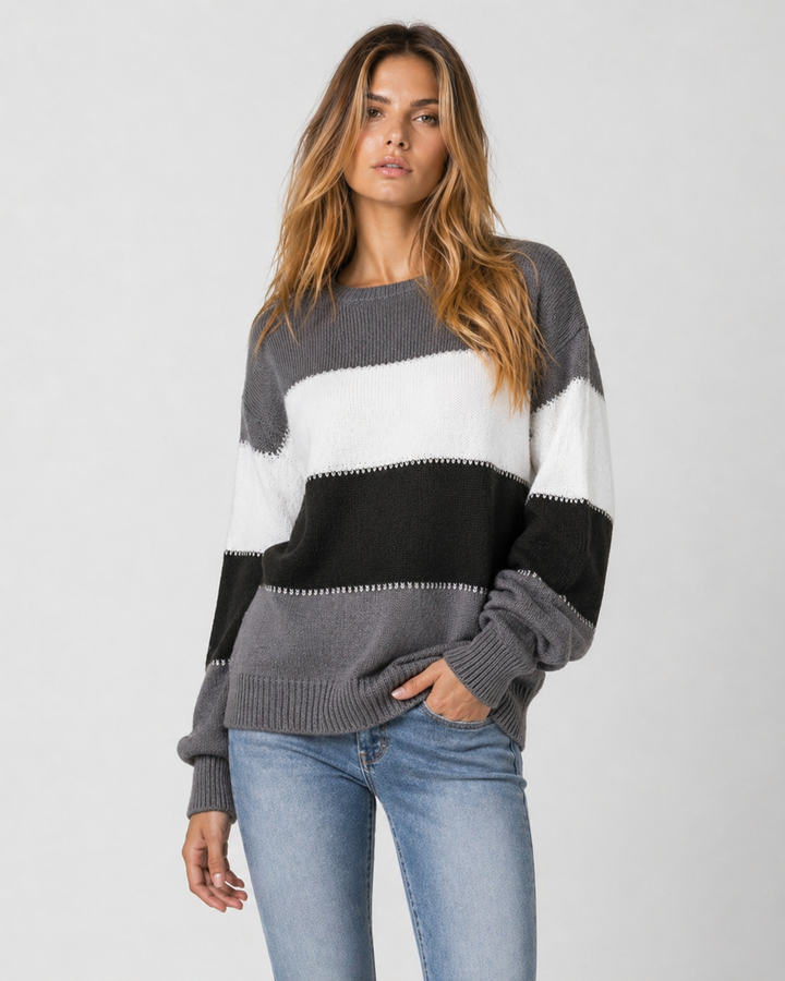 LIVIA™|MAGLIONE COLOR BLOCK