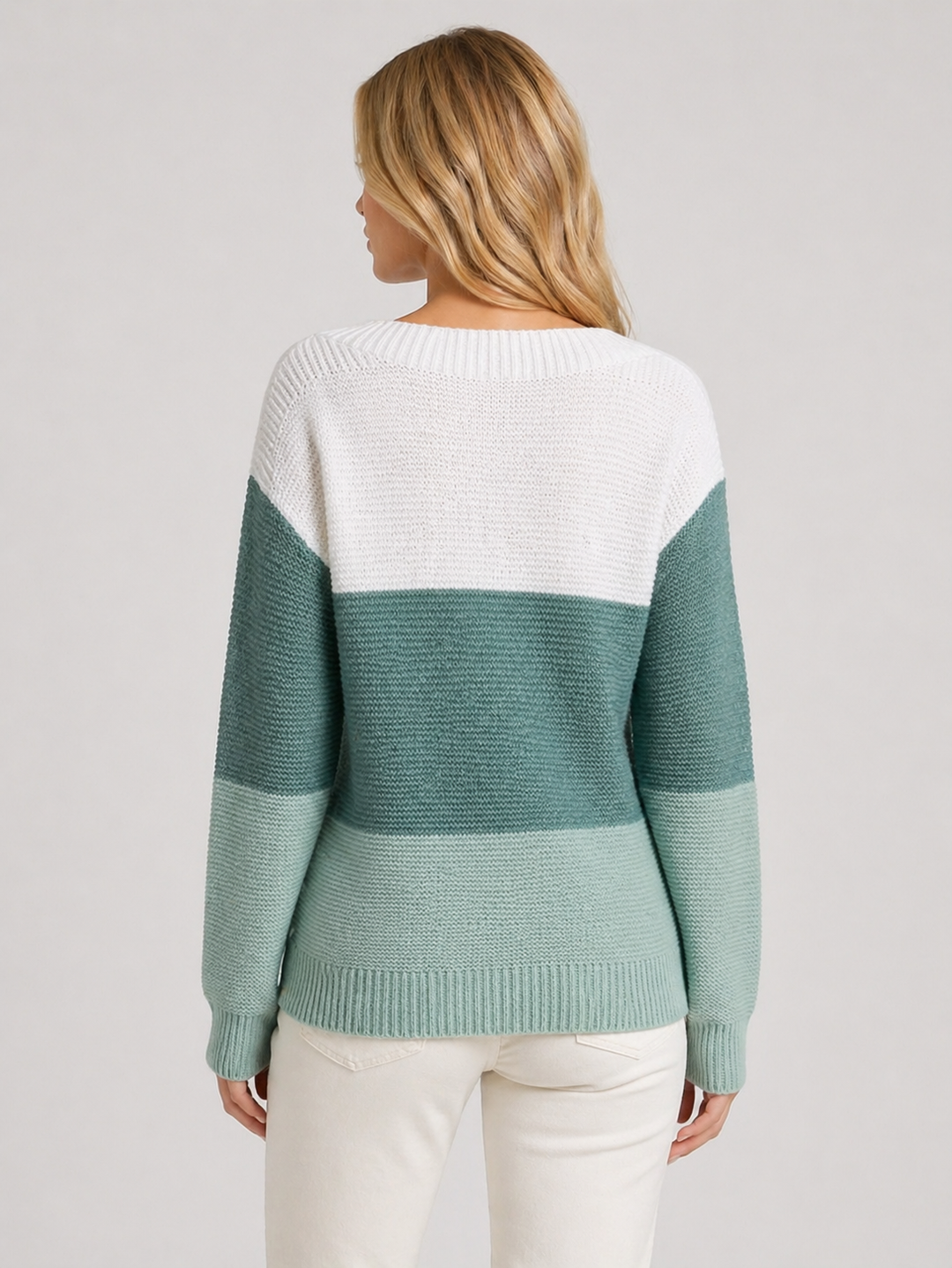 LUCIA™|MAGLIA COLOR BLOCK TONI VERDI