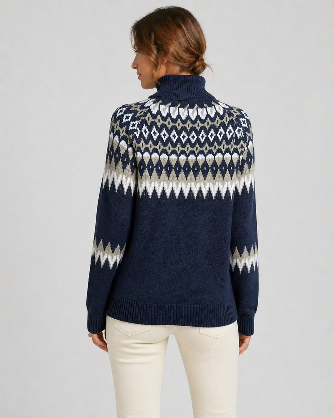 ELLA™|MAGLIONE ELEGANTE A MAGLIA GEOMETRICA