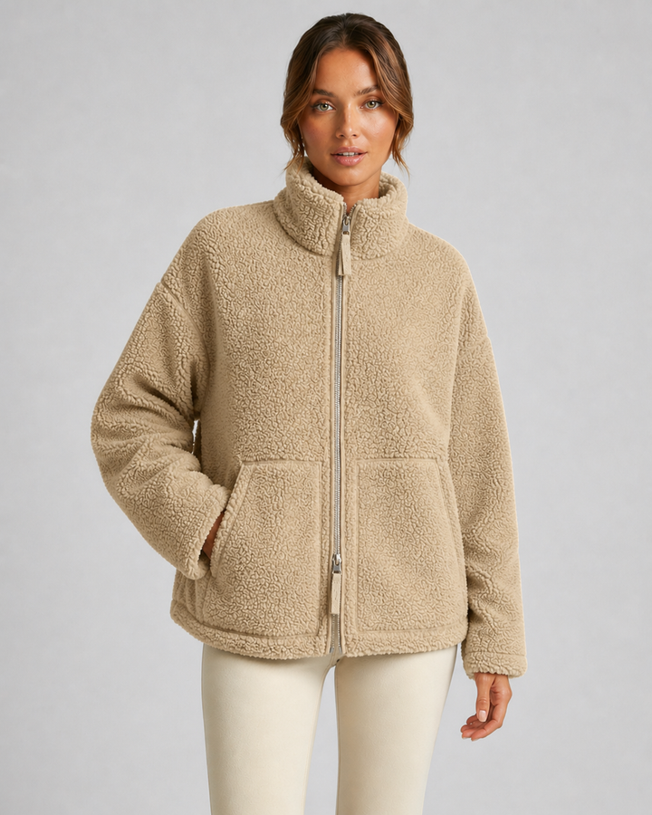 MARTINA™|GIACCA TEDDY MORBIDA CON ZIP