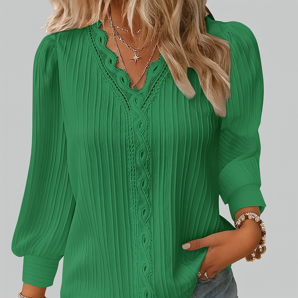 ALISON™|MAGLIONE A RIGHE CON COLLO