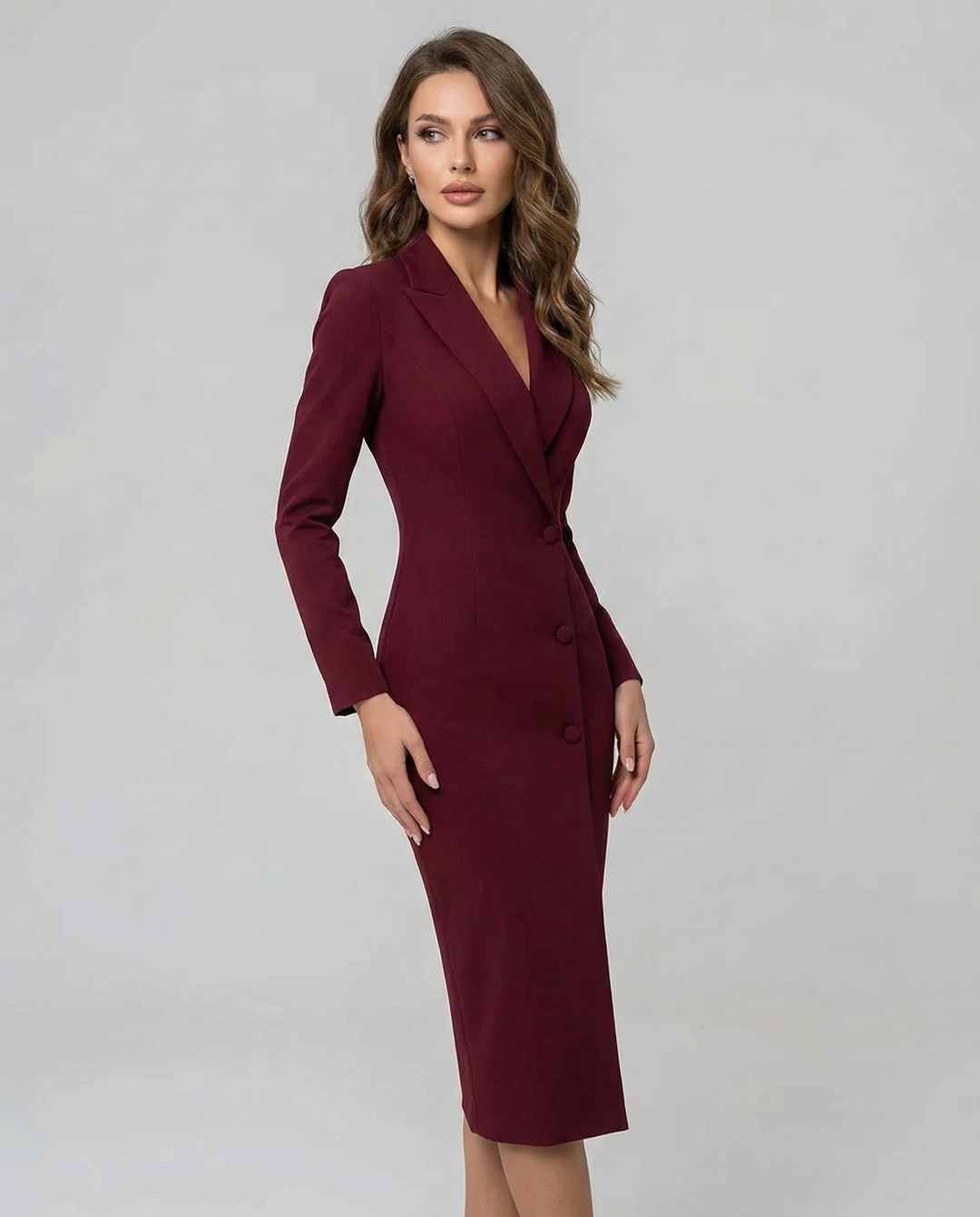 Chic Black Blazer Dress – Tailored Minimalist Design for Modern Sophistication