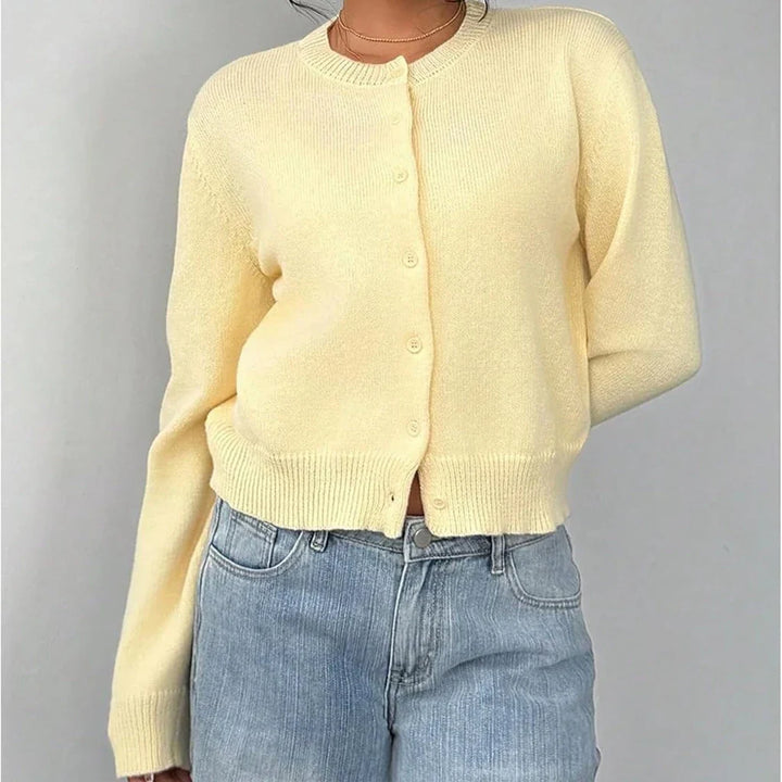 LUCIA™|CARDIGAN BASIC CON BOTTONI