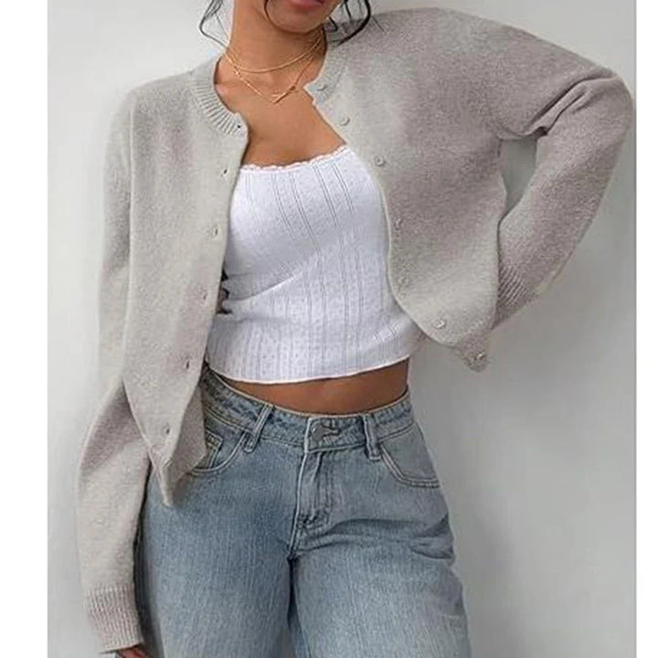 LUCIA™|CARDIGAN BASIC CON BOTTONI