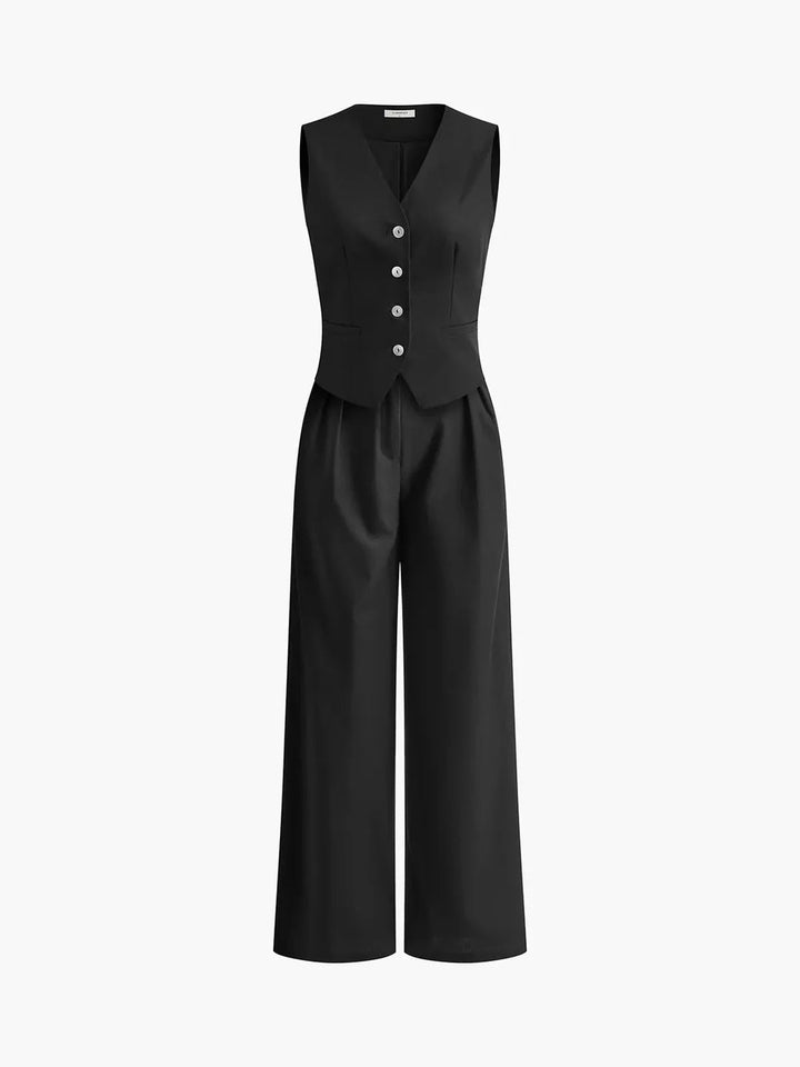VITTORIA™|SET GILET E PANTALONI AMPI
