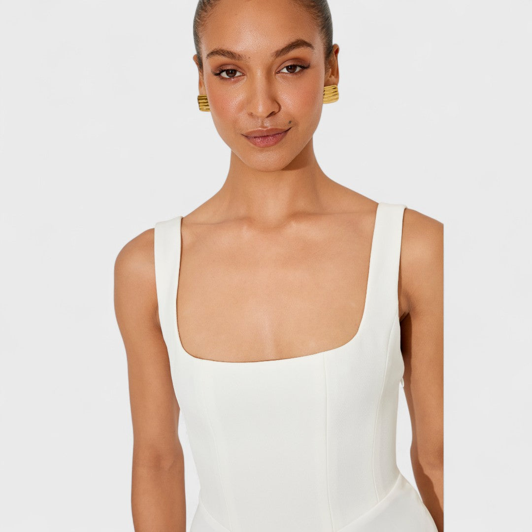 AMELIA™|ABITO MIDI FLUIDO SENZA TEMPO