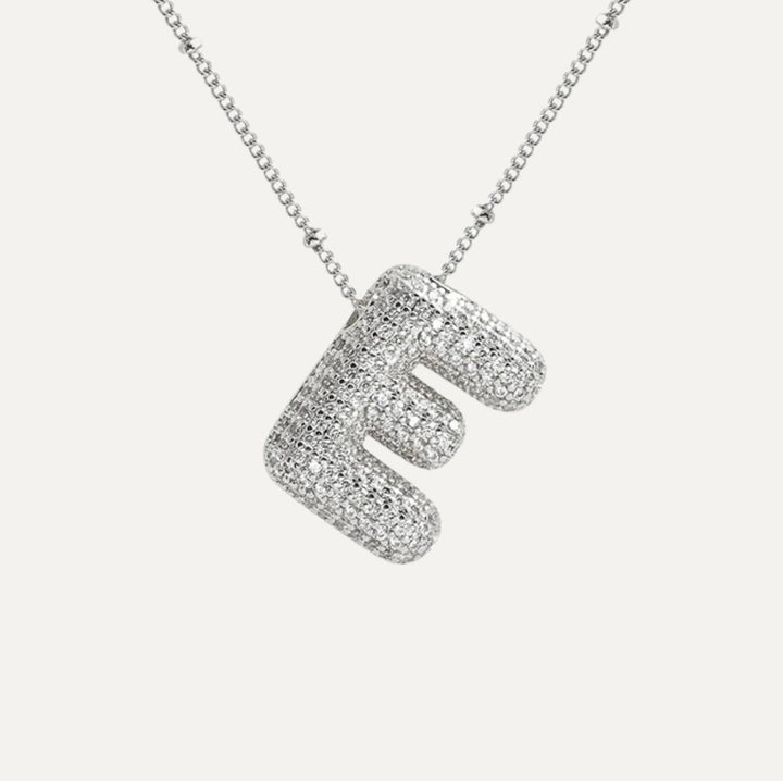 SAVANNAH™|COLLANA CON LETTERA A BOLLA IN DIAMANTE