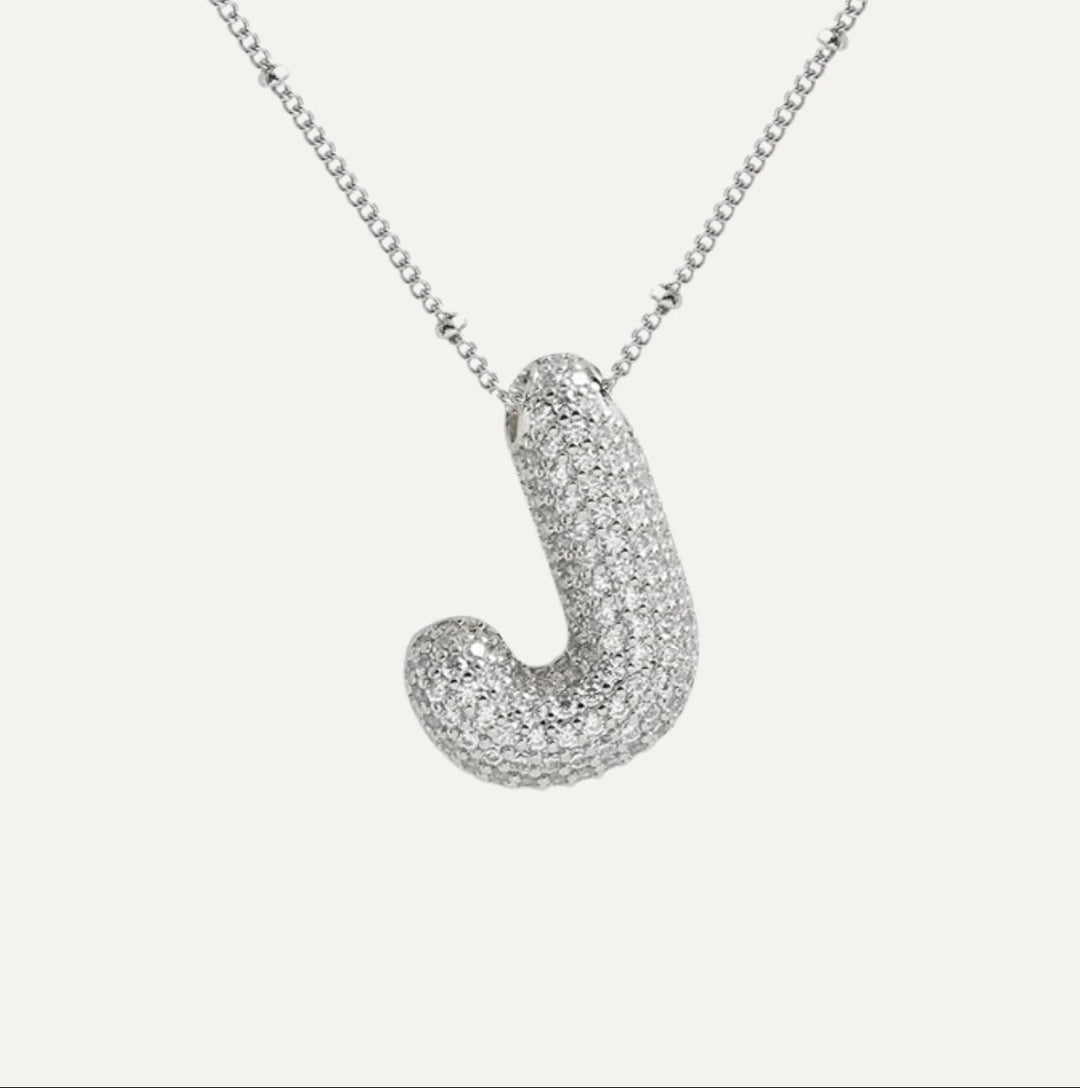 SAVANNAH™|COLLANA CON LETTERA A BOLLA IN DIAMANTE