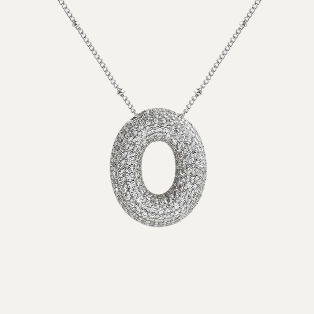 SAVANNAH™|COLLANA CON LETTERA A BOLLA IN DIAMANTE