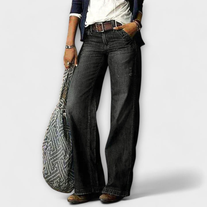 CESS™|PANTALONI IN DENIM CON GAMBA LARGA