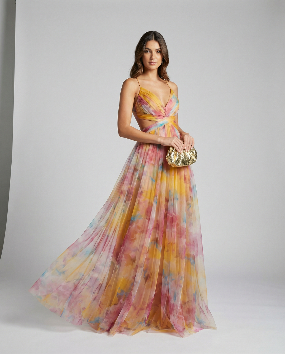 Women’s Floral Evening Maxi Dress