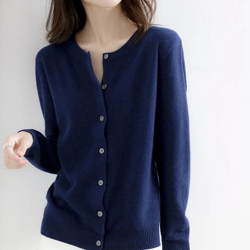 ELENA™|CARDIGAN CLASSICO CON BOTTONI