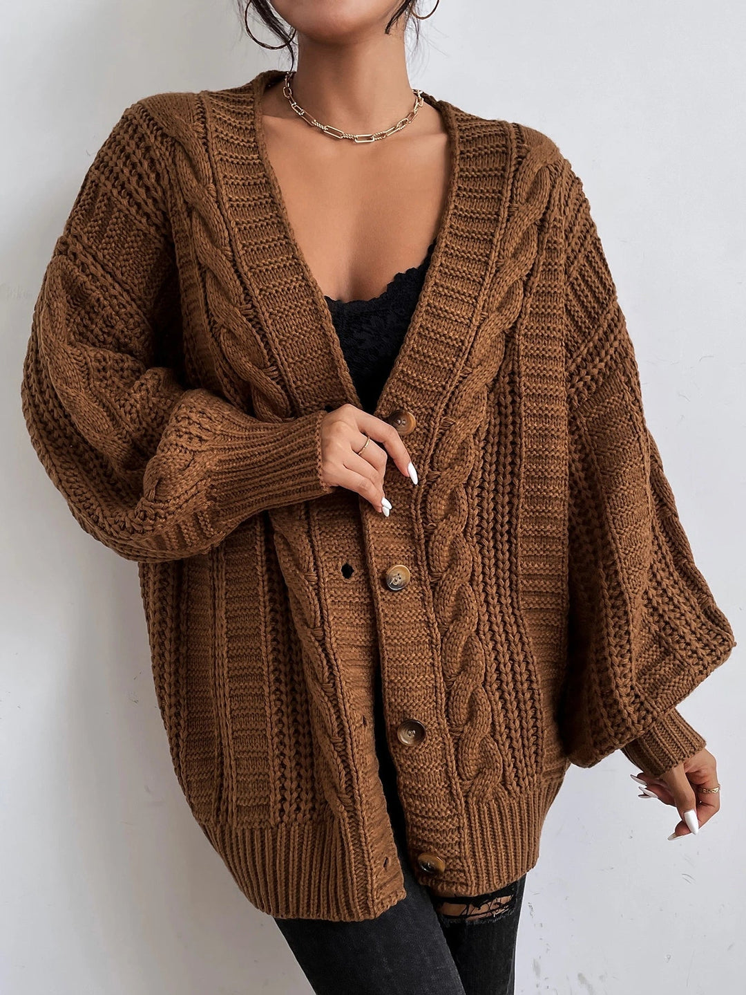 CAMILLA™|CARDIGAN TRECCE OVERSIZE
