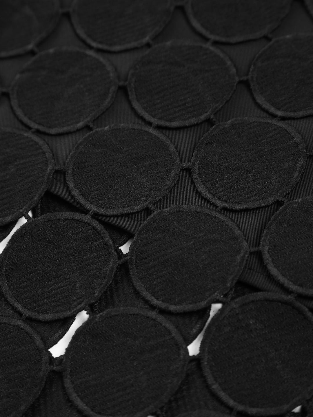 VITTORIA™|GONNA MIDI CON DETTAGLI CIRCOLARI TRAFORATI