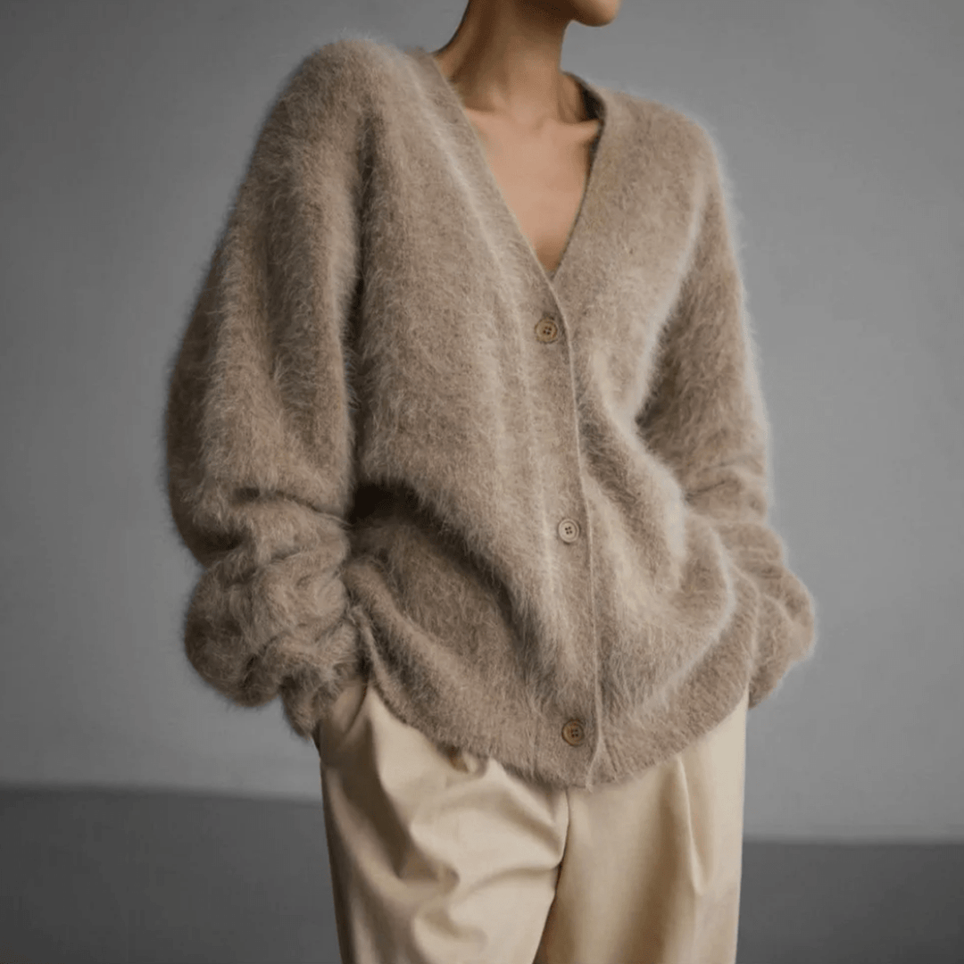 AURORA™|CARDIGAN MORBIDO IN MAGLIA
