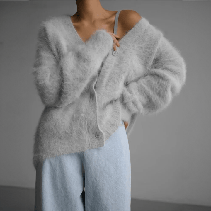 AURORA™|CARDIGAN MORBIDO IN MAGLIA