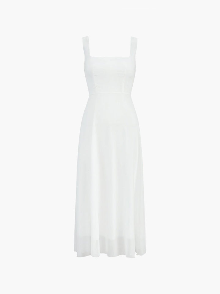 CHIARA™|VESTITO MIDI ELEGANTE CON SCOLLO QUADRATO