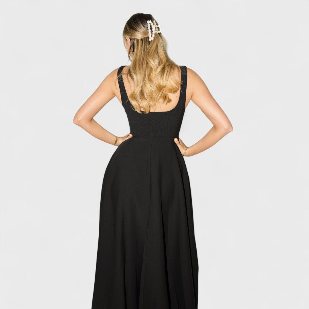 AMELIA™|ABITO MIDI FLUIDO SENZA TEMPO