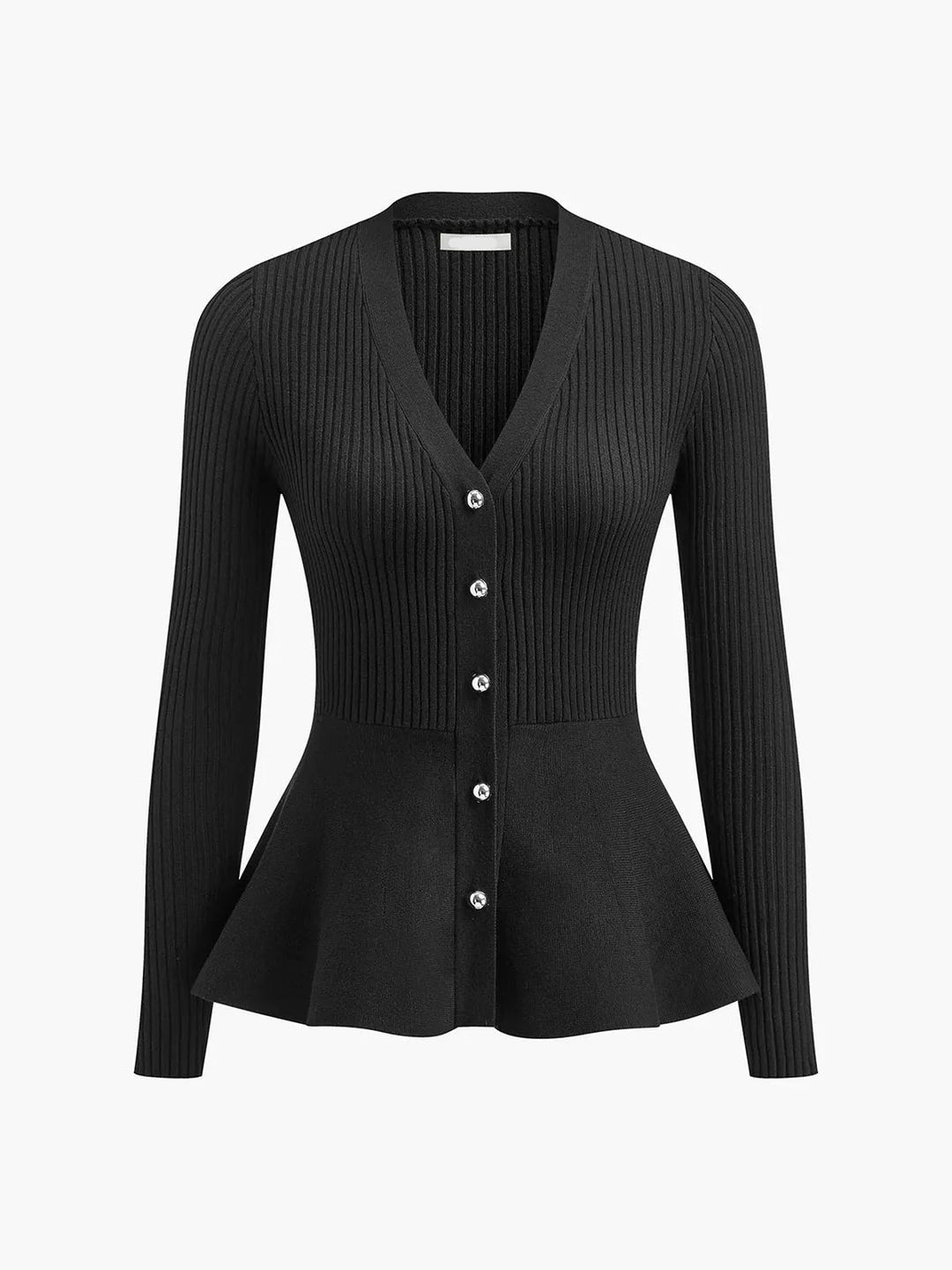 ELISA™|CARDIGAN A COSTE CON BOTTONI