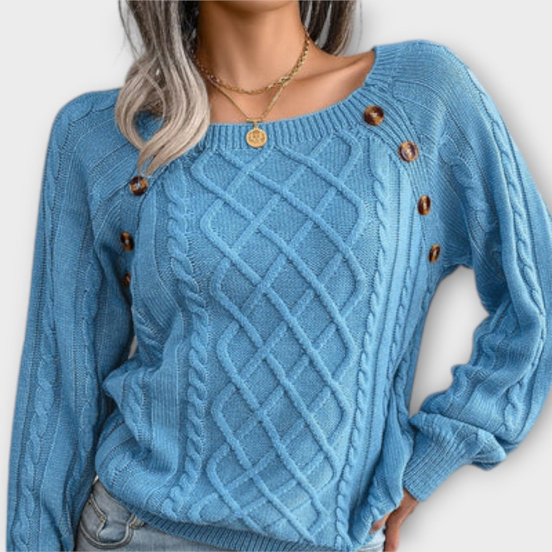 MALIA™|MAGLIONE CON BOTTONI