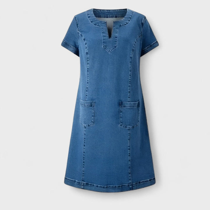 JULIA™|ABITO IN DENIM CON TASCHE