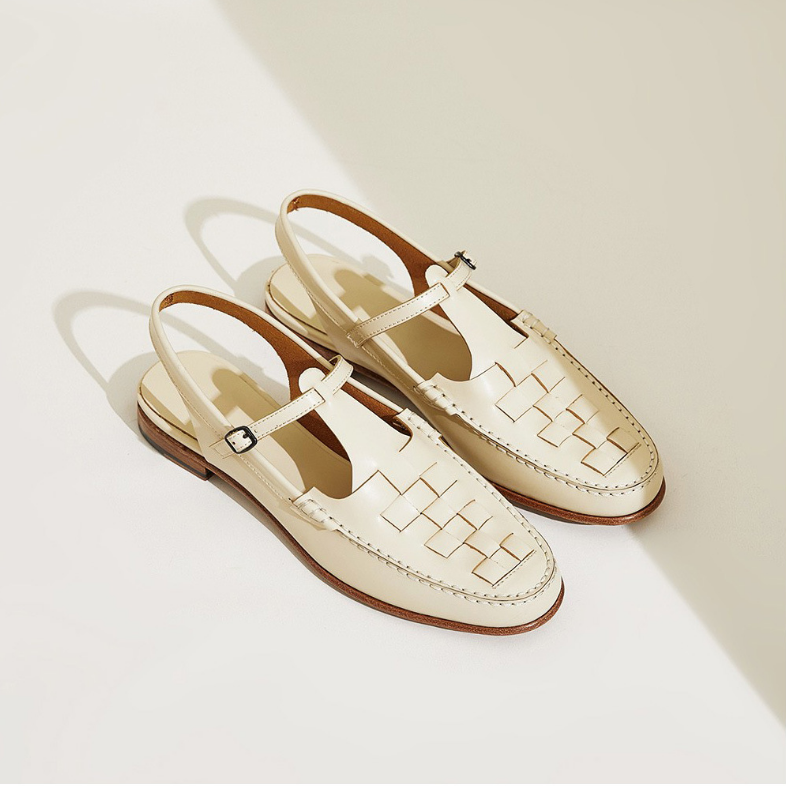 GIULIA™ | SANDALI INTRECCIATI IN PELLE