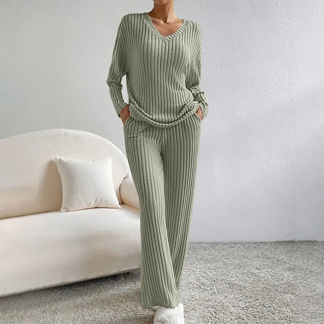 NATALIA™|SET PLISSETTATO CON TOP E PANTALONI