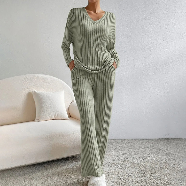 NATALIA™|SET PLISSETTATO CON TOP E PANTALONI