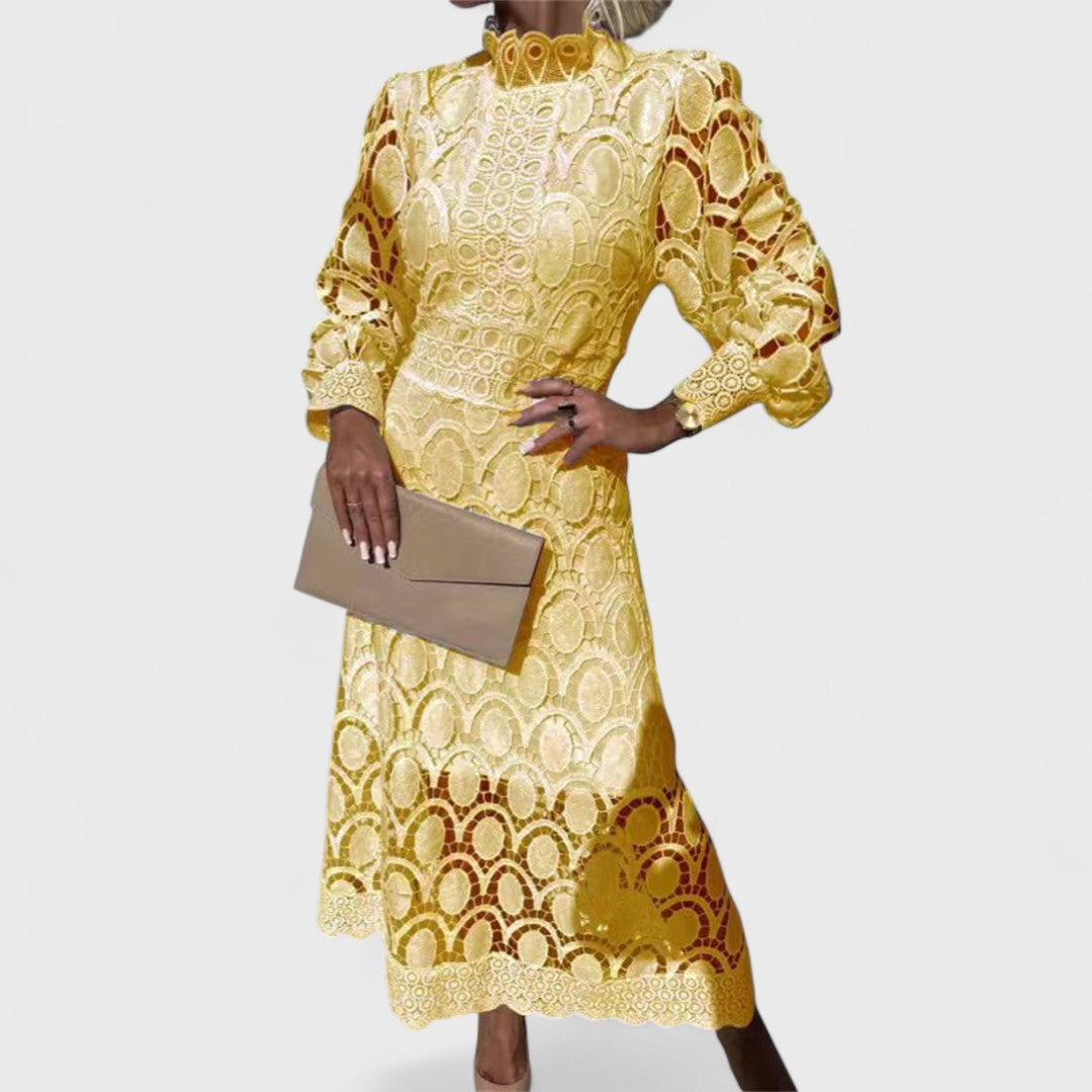 ÉLISE™|ABITO IN PIZZO BRILLANTE E FEMMINILE