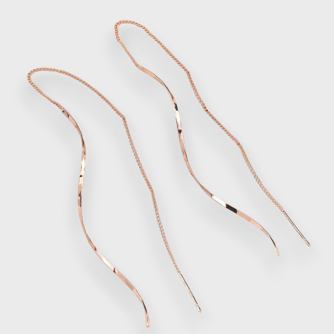 ELWIRA™|ORECCHINI LUNGHI CON FORMA A ONDA