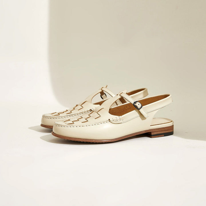 GIULIA™ | SANDALI INTRECCIATI IN PELLE