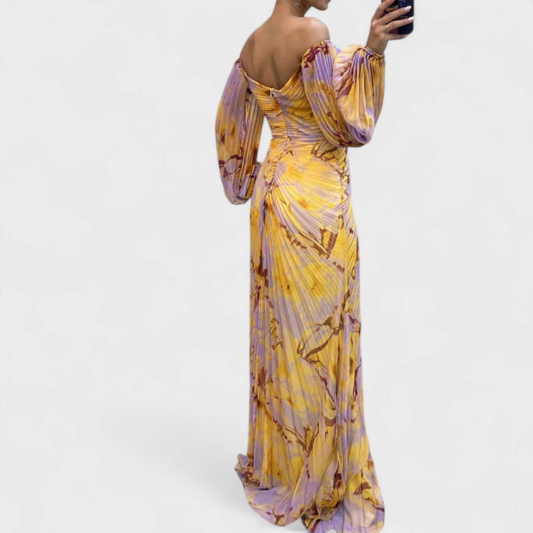 KRISTINE™|ABITO ELEGANTE CON SCOLLO A V