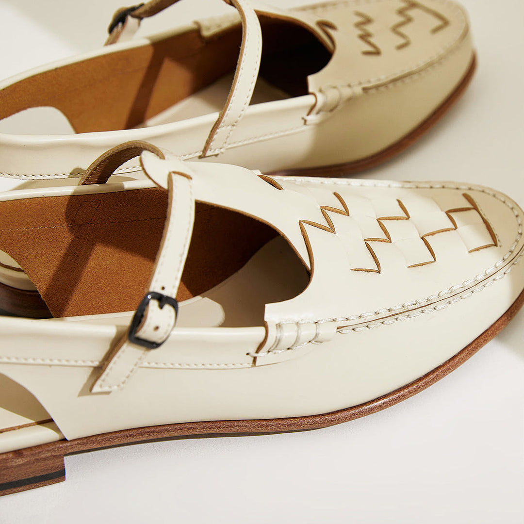 GIULIA™ | SANDALI INTRECCIATI IN PELLE