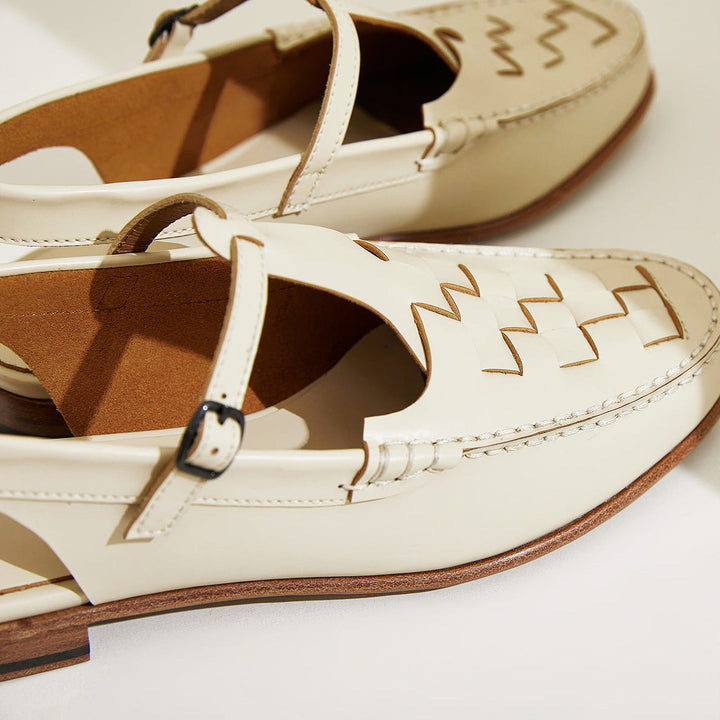 GIULIA™ | SANDALI INTRECCIATI IN PELLE