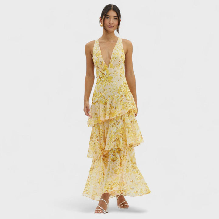 FAYE™|FIORE TURNO ABITO MIDI