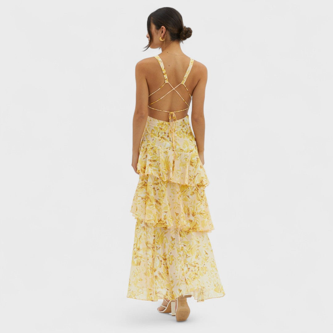 FAYE™|FIORE TURNO ABITO MIDI