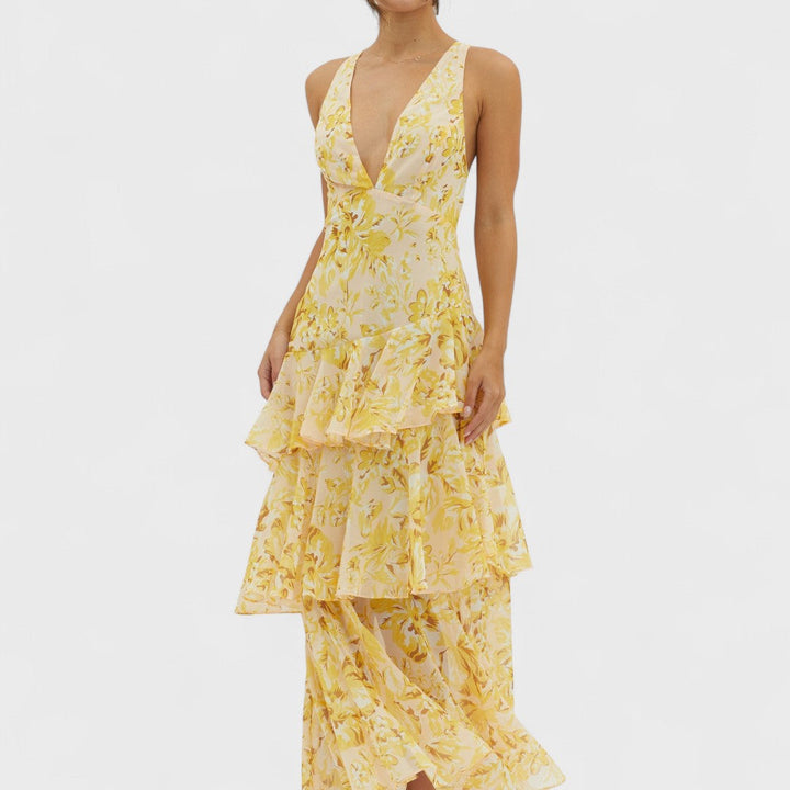 FAYE™|FIORE TURNO ABITO MIDI