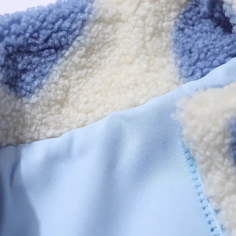 AMORE™|GIACCA REVERSIBILE MORBIDA CON CUORI