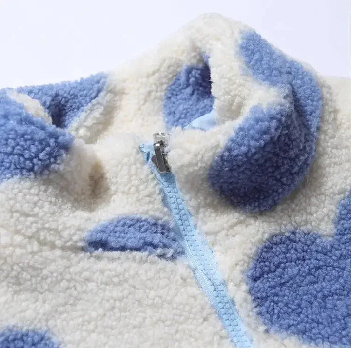 AMORE™|GIACCA REVERSIBILE MORBIDA CON CUORI