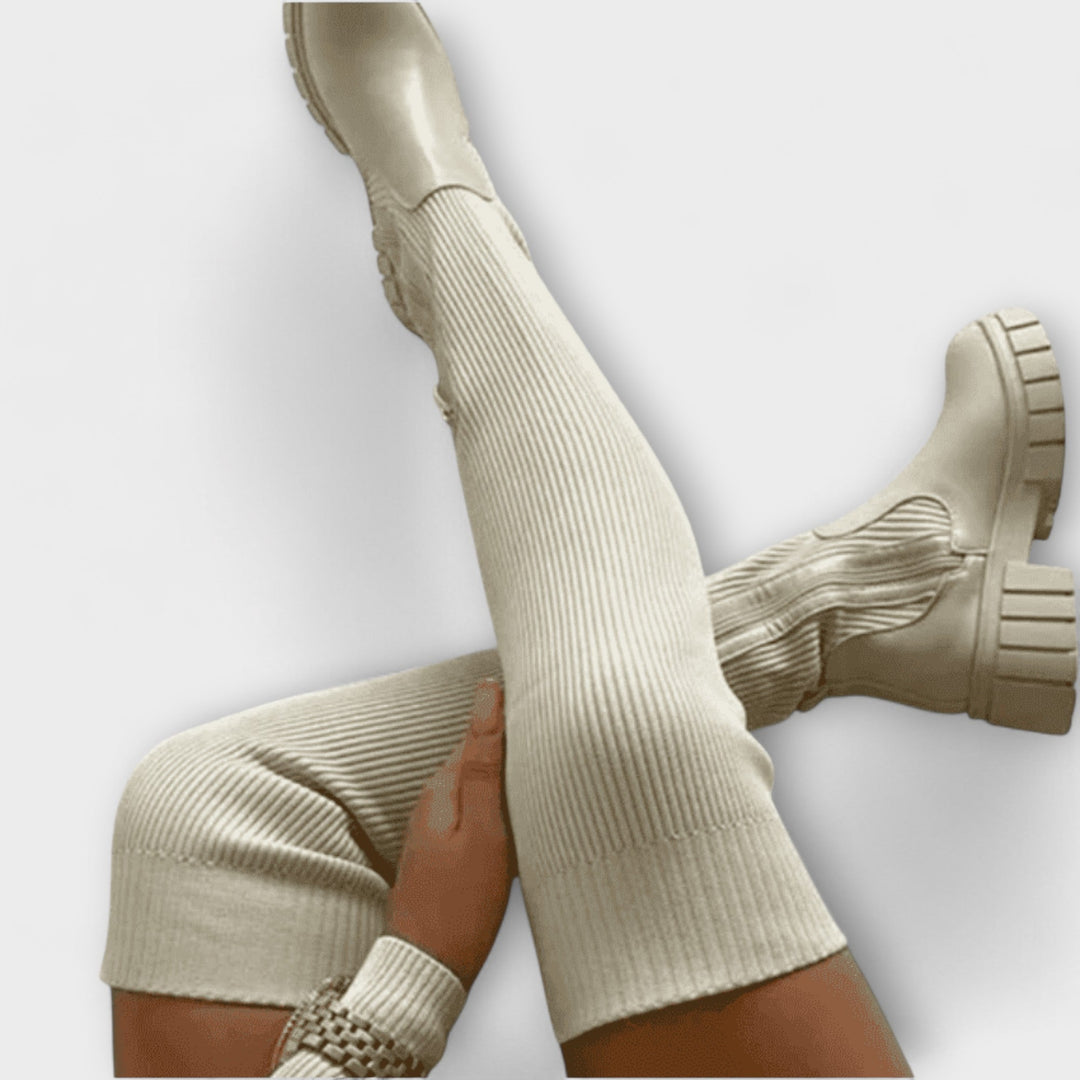 LUREVA™|STIVALI OVERKNEE CON SUOLA CHUNKY