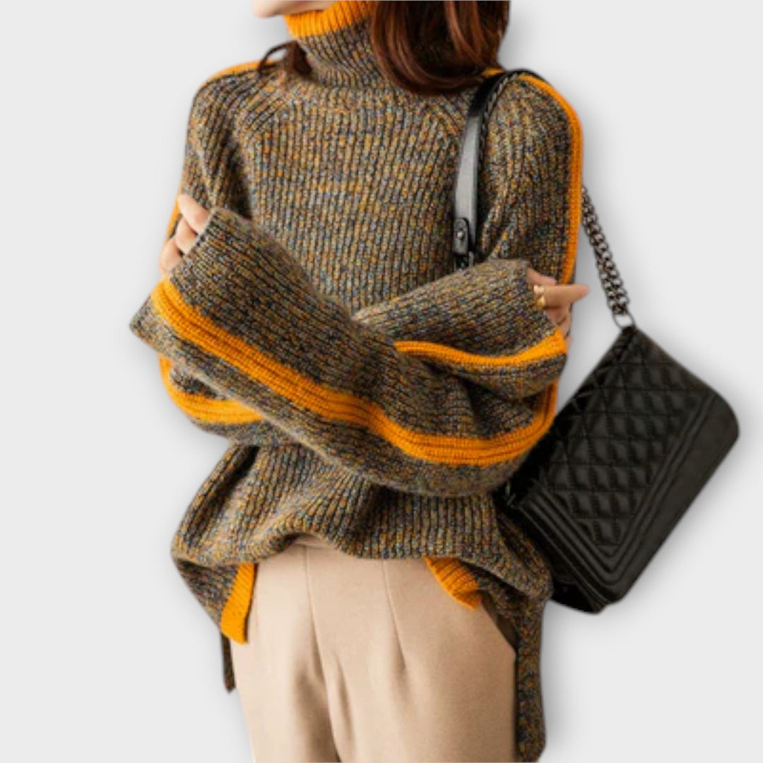 BRESEIS™|MAGLIONE VINTAGE CON COLLO ALTO