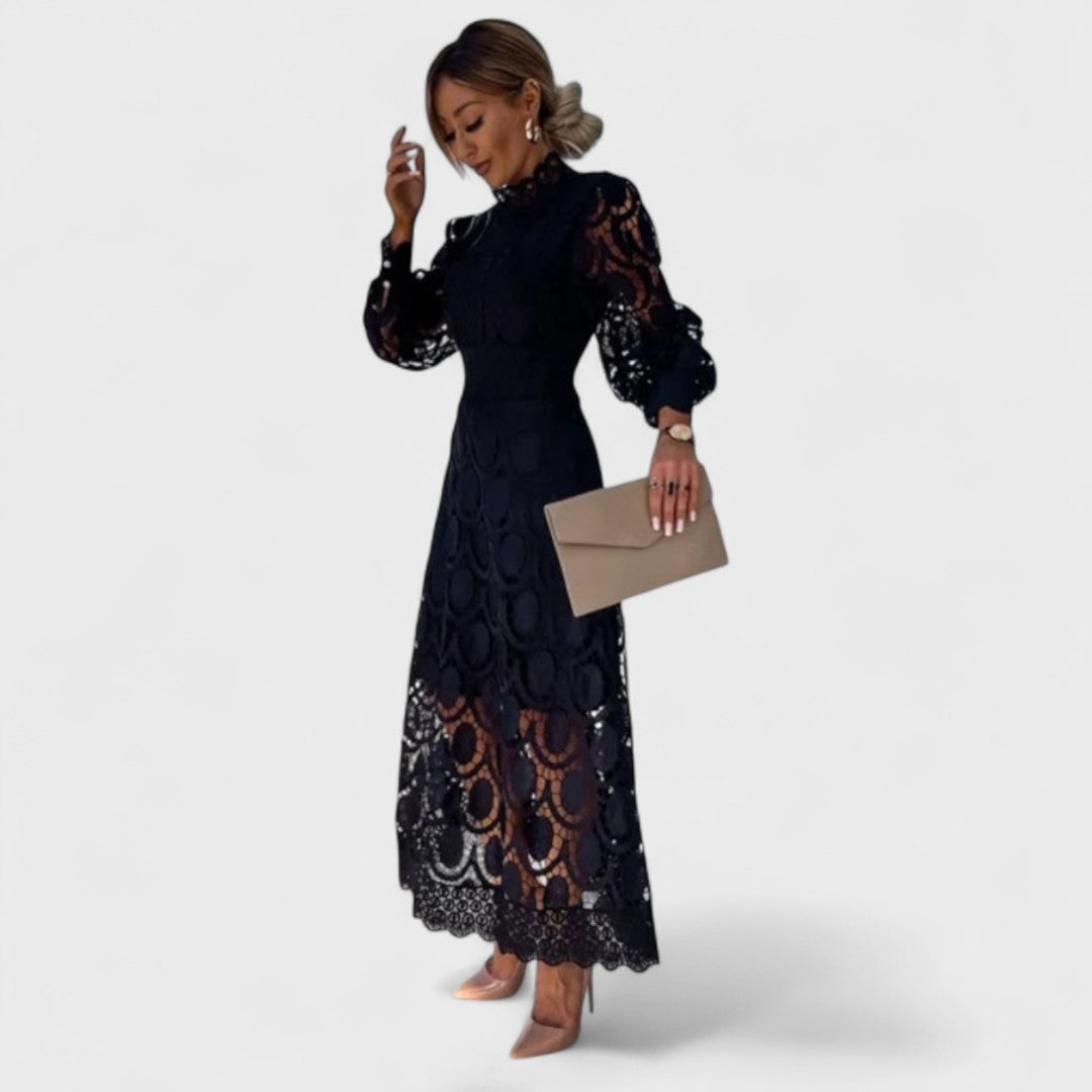 ÉLISE™|ABITO IN PIZZO BRILLANTE E FEMMINILE