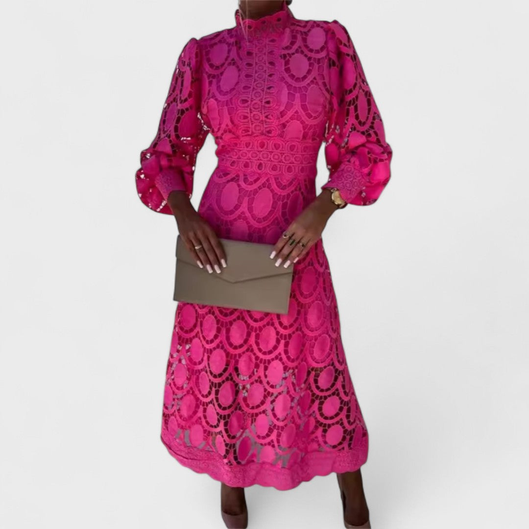 ÉLISE™|ABITO IN PIZZO BRILLANTE E FEMMINILE