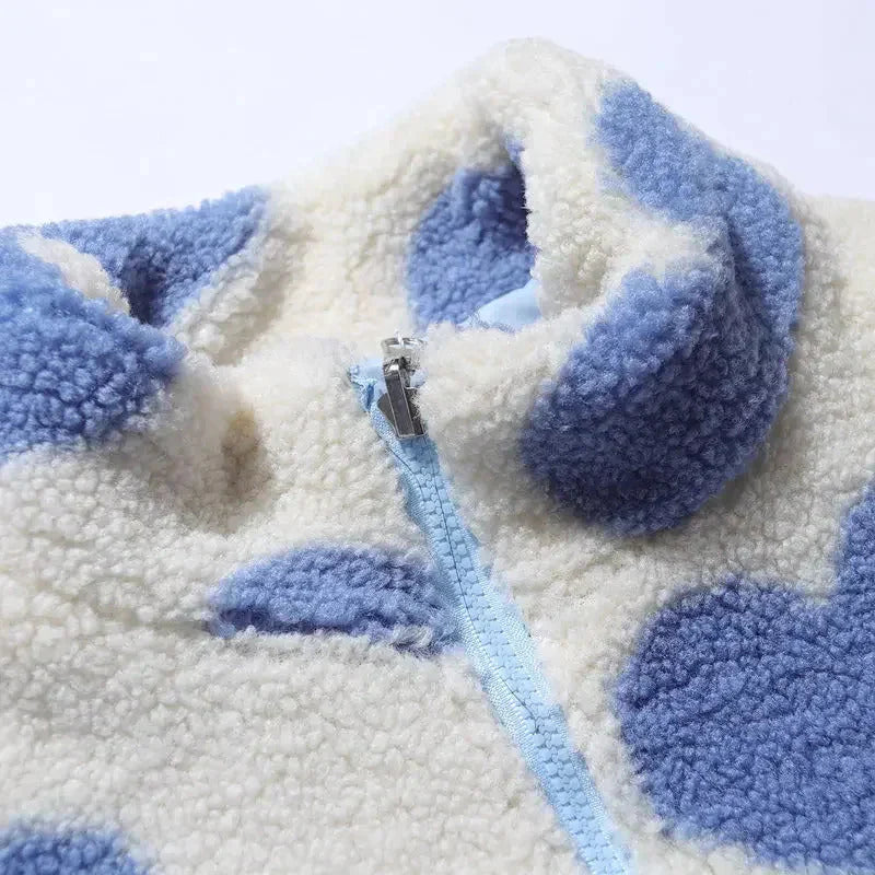 AMORE™|GIACCA REVERSIBILE MORBIDA CON CUORI