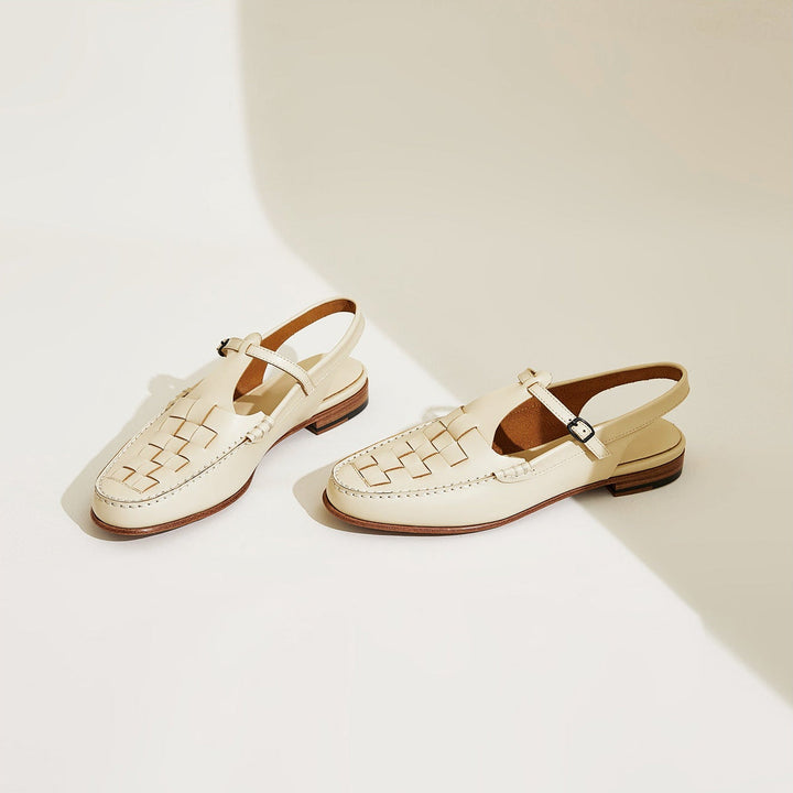 GIULIA™ | SANDALI INTRECCIATI IN PELLE