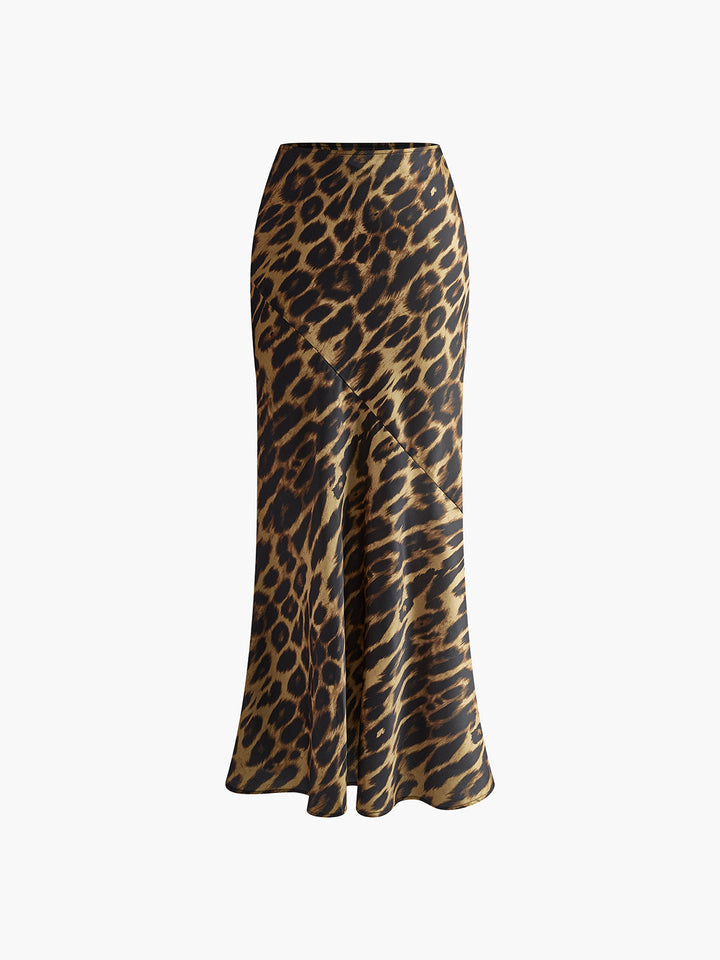 BIANCA™|GONNA MAXI ADERENTE CON STAMPA ANIMALIER