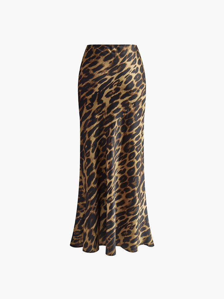 BIANCA™|GONNA MAXI ADERENTE CON STAMPA ANIMALIER