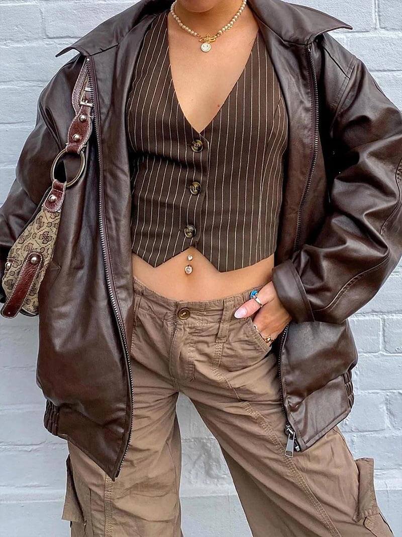 GIACCA LILLI IN PELLE SINTETICA